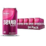 Zevia Zero Sugar Soda, Black Cherry, 12 oz Cans