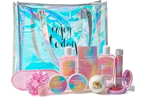SAINT ROY spa kit Gifts for Her, Spa kit for Women - Unique Gift Set for Teen Girls Tote Bag for Women, 13pcs Fresh Sents Gift Baskets for Girls with Body Lotion, Birthday Gifts for Daughter, Girlfriend