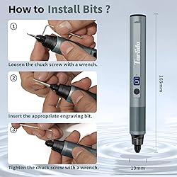 Tarlido Electric Engraving Pen, Mini Cordless