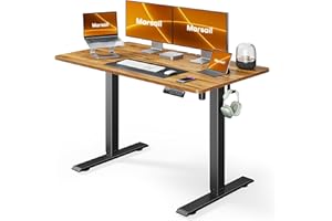 Marsail Standing Desk, Adjustable Heights Desk, Stand Up Desk, 40x24 Inches Desktop for Home Office or Gaming Computer use, with 4 Memory Presets, Headphone Hook, Cable Organizer