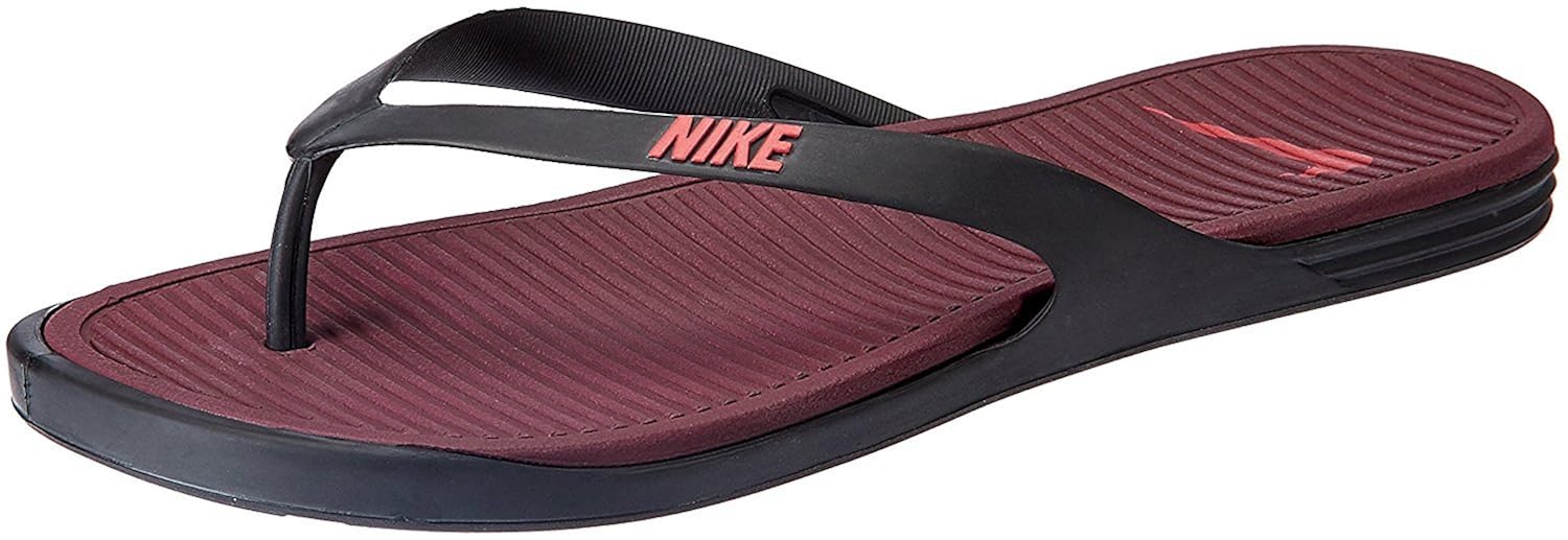 maroon nike slippers