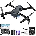 RADCLO Drone with Camera - Drones for Adults, 1080P HD FPV Foldable Drone with Carrying Case, 2 Batteries, Carrying Case, Adjustable Lens, One Key Take Off/Land, Altitude Hold, 360° Flip, Toys Gifts