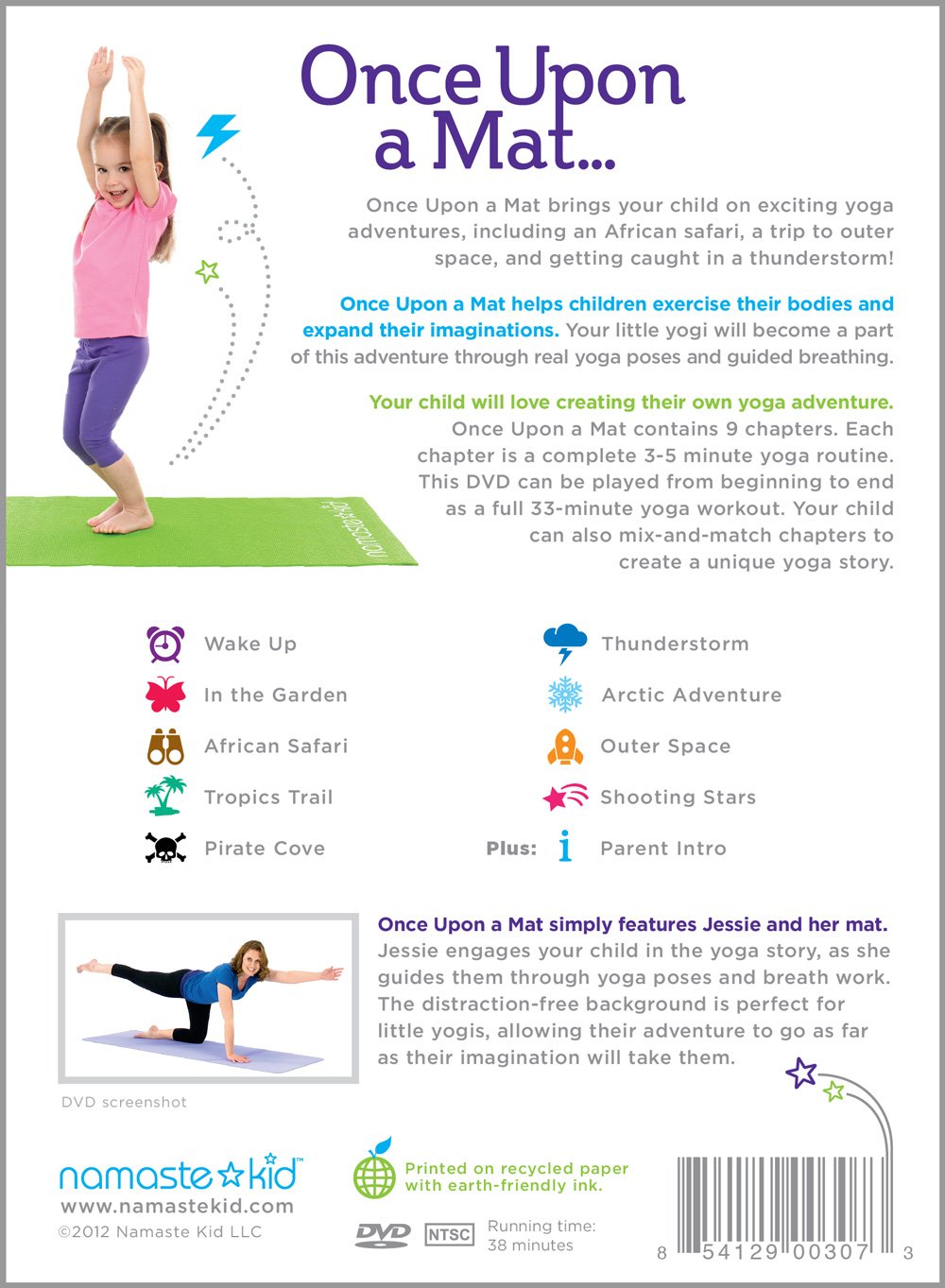 Amazon.com: Kids Yoga DVD - Once Upon a Mat - Children Ages 445.45+: