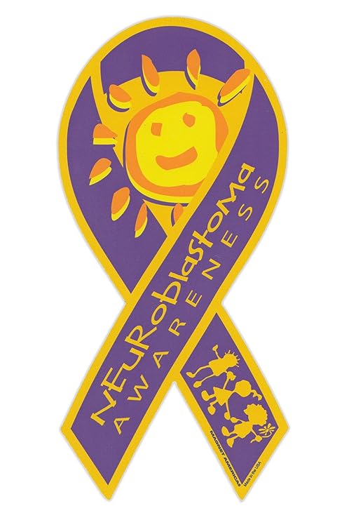 Bumper Sticker Neuroblastoma Awareness Ribbon