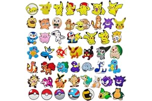 Barn Eleven 51 Pcs Cartoon Shoe Charms for Sandals Shoes, Wristband Bracelet Charms Shoes Decoration, Lovely Shoe Buckles Accessories.