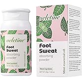 Foot Deodorant & Shoe Deodorizer Powder, Foot Powder for Smelly - Sweat-Absorbing & Feet Odor Eliminator for Men and Women, T