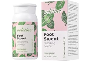 Foot Deodorant & Shoe Deodorizer Powder, Foot Powder for Smelly - Sweat-Absorbing & Feet Odor Eliminator for Men and Women, T
