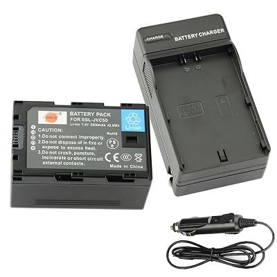 Chargeur De Batterie Quick LCD Pour JVC SSL-JVC50, SSL-JVC70, GY-LS300, Etc. - Double Canal