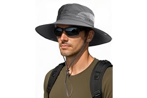 FURTALK Mens Bucket Sun Hat UPF 80+ Wide Brim Hiking Fishing Beach Outdoor Hats