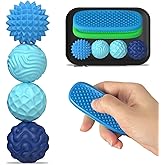 Fidget Toys Adults Silicone Magnetic Balls & Sensory Stones, 6 PCS Stress Relief Sensory Toys for Autism ADHD Anxiety, Office Desk Toys, Stocking Stuffers for Adults Teens