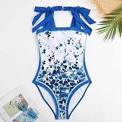 EFOGEP Bikini Sets for Women with Cover up, Retro