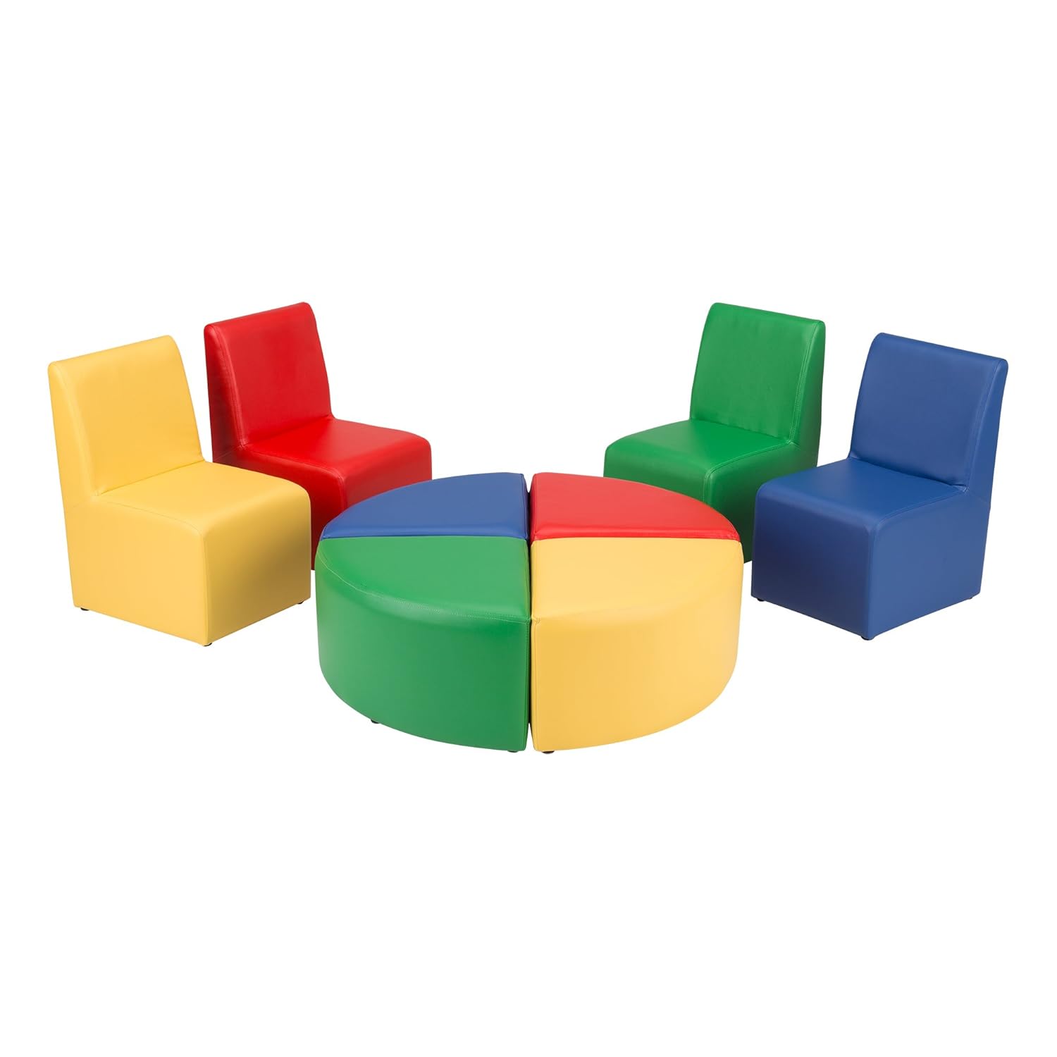Fat Catalog Kids Sectional Sofa Or Preschool Chairs With Stool