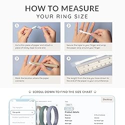 ThunderFit Women Breathable Silicone Promise Rings
