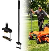 Mower Mount Assist Handle, Adjustable Grab Bar Zero Turn Mower Accessories, Get On/Off Aid Tool with Support Grip and Longer Bolt Kit, Lawn Mower Parts Mounting Handle Fits Most Zero Turn Models