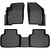SMARTLINER Custom Fit Floor Mats 2 Row Liner Set for 2010-2020 Dodge Journey
