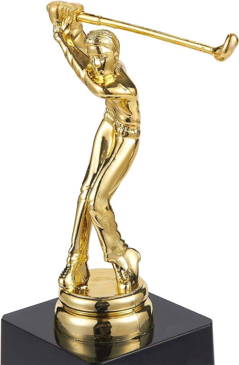 Juvale Golf Trophy - Gold Award Trophy for Golf Tournaments, Competitions, Parties, 3 x 7 x 3 Inches : Sports & Outdoors