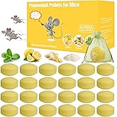 Rodent Repellent for Car Engine & Home, 24 Pack Peppermint Oil Mice Deterrent Pellets,Natural Rat Repellent Balls for Garage,Attic,Shed - Safe for Pets & Family,Indoor Outdoor Use(with 24 Mesh Bags)