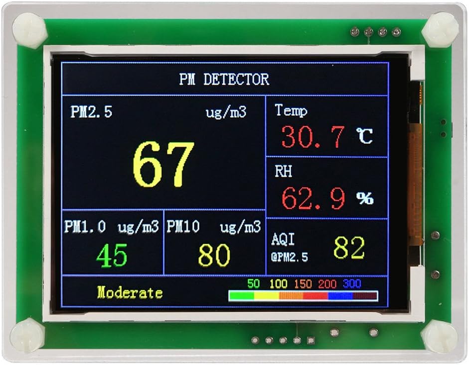 RUNMIND 2.8" Digital Car PM2.5 Air Quality Detector Tester Meter AQI Car Home Gas Monitor