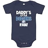 NanyCrafts Baby's Daddy's Little Dodgers Fan Bodysuit, Baby Dodgers Fan