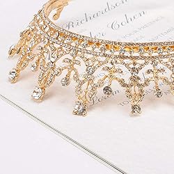 COCIDE Gold Tiara and Crown for Women Birthday