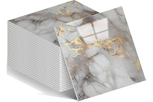 WAPANE Peel and Stick Shower Waterproof Marble Tiles Wall Panels, 11.8"x11.8" Self-Adhesive Backsplash Tile, 20 Pack (Not Real Tile)
