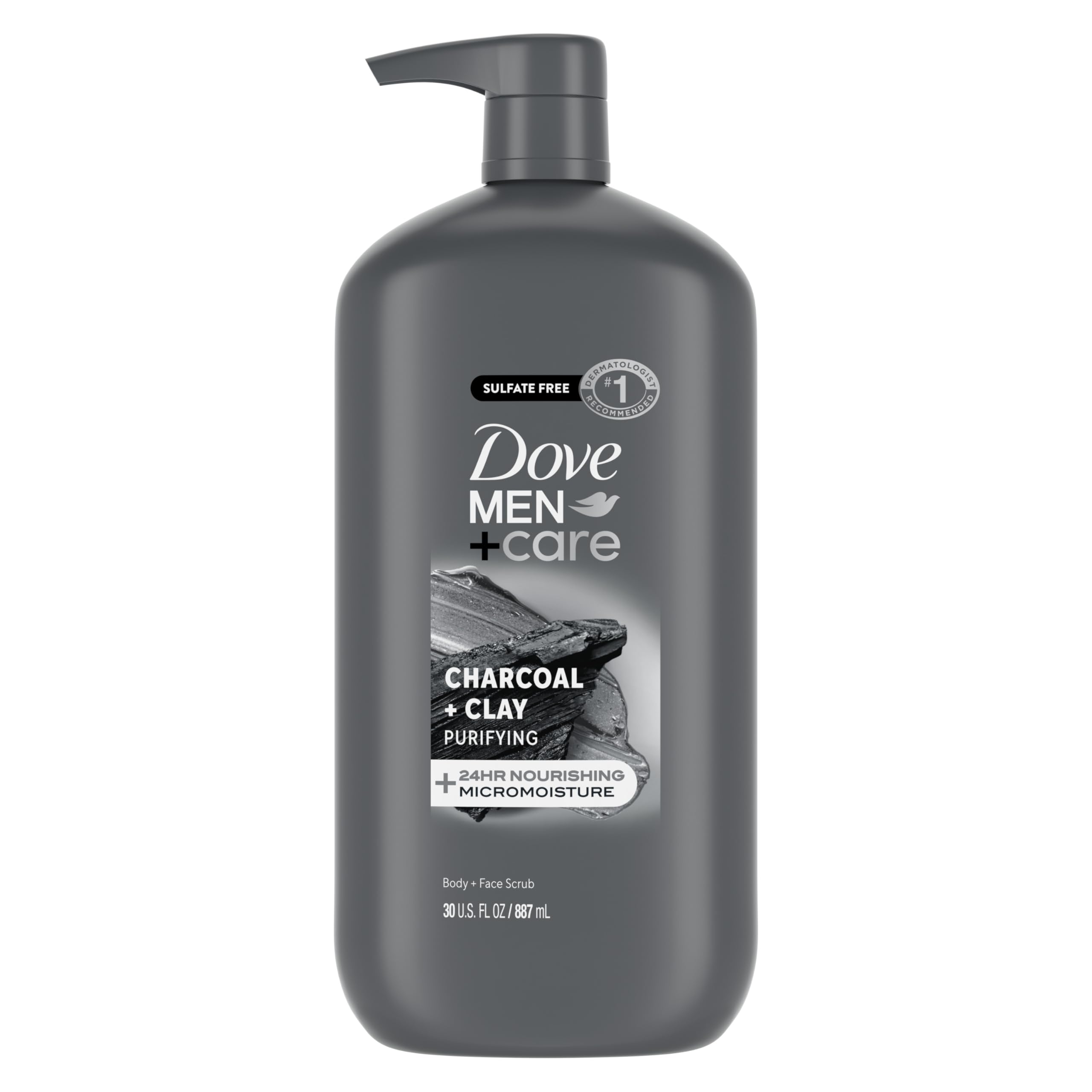 DOVE MEN + CARE Body and Face Scrub Charcoal + Clay
