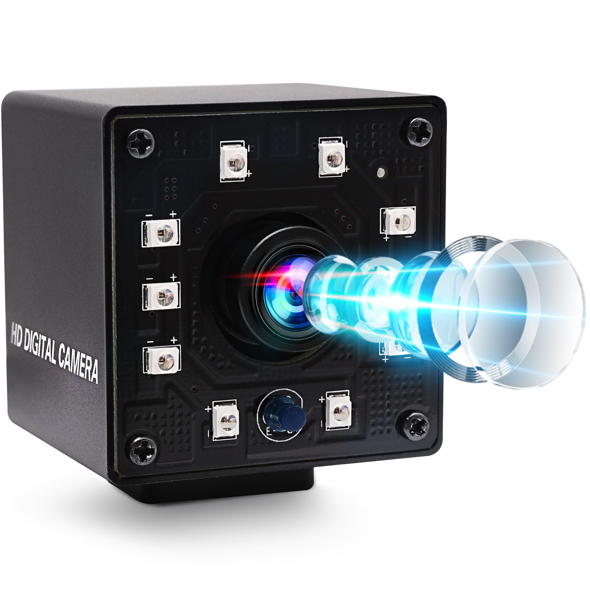 ELP 1080P Webcam Wide Angle 170 Degree Fisheye USB Camera - Full HD Night Vision Infrared PC Camera 100fps/60fps With IR Cut