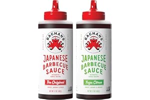 Bachan's Japanese Barbecue Sauce 2 Pack - 1 Original, 1 Yuzu - BBQ Sauce for Wings, Chicken, Beef, Pork, Seafood, Noodles, and More. Non GMO, No Preservatives, Vegan, BPA free