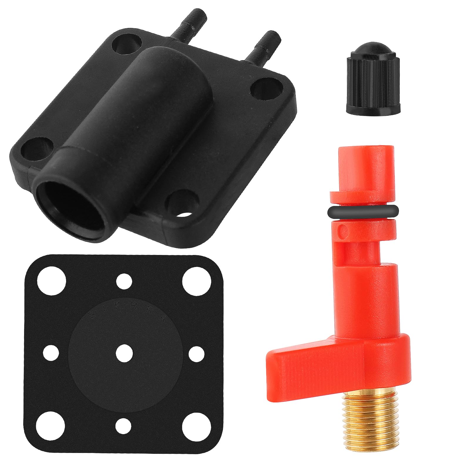 YOFMOO 18-7044 Primer Solenoid Maintenance Valve Kit Compatible with Johnson Evinrude 2-stroke Outboard Motor OMC 175158 Sierra Marine BRP OMC 437228 341297 341071 331365