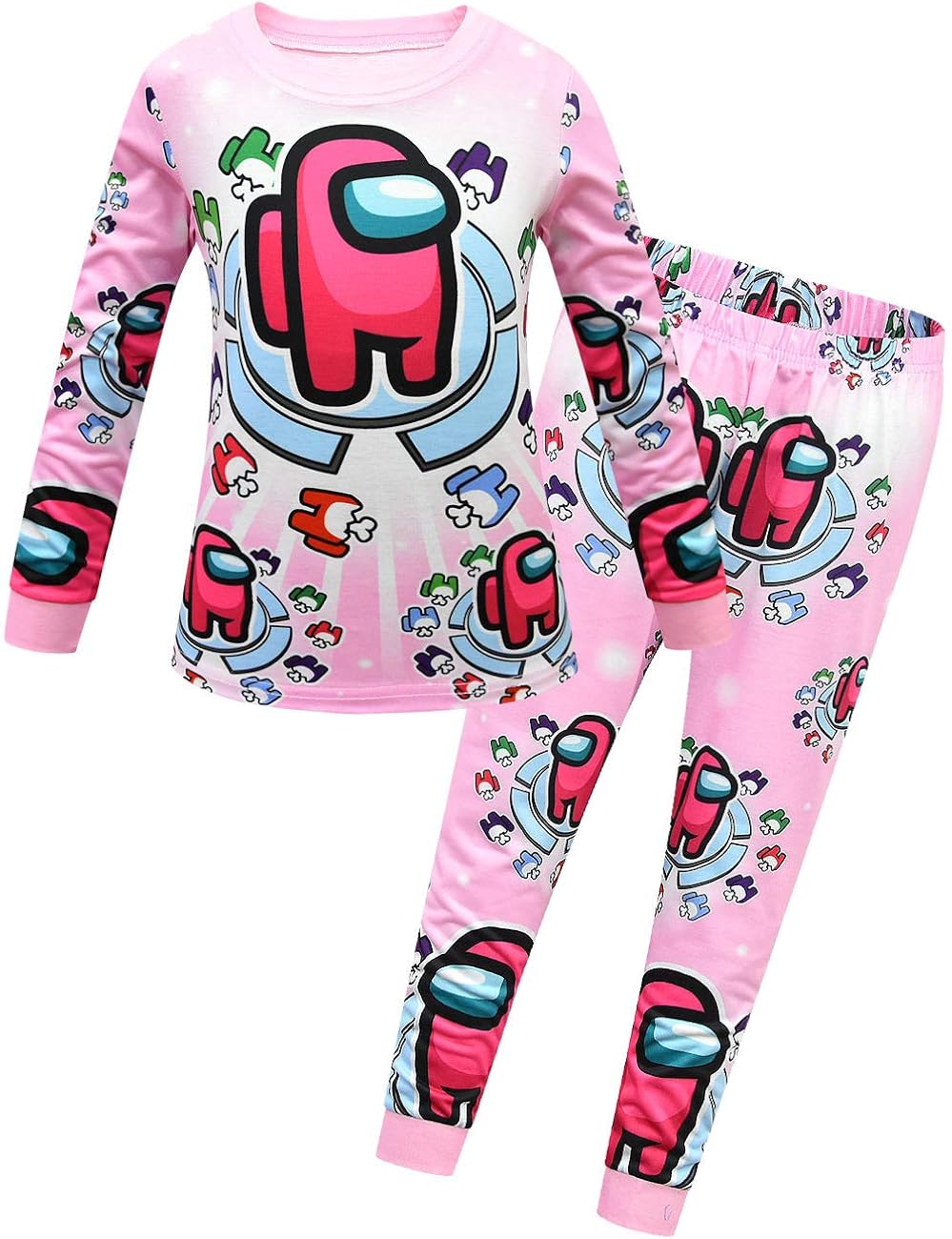 Kids girl Pajamas Sleepwear Set You Looking Sus Bro Among Us impostor