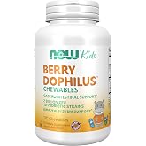 NOW Supplements, BerryDophilus&trade;, 2 Billion., 10 Strains, 120 Chewables
