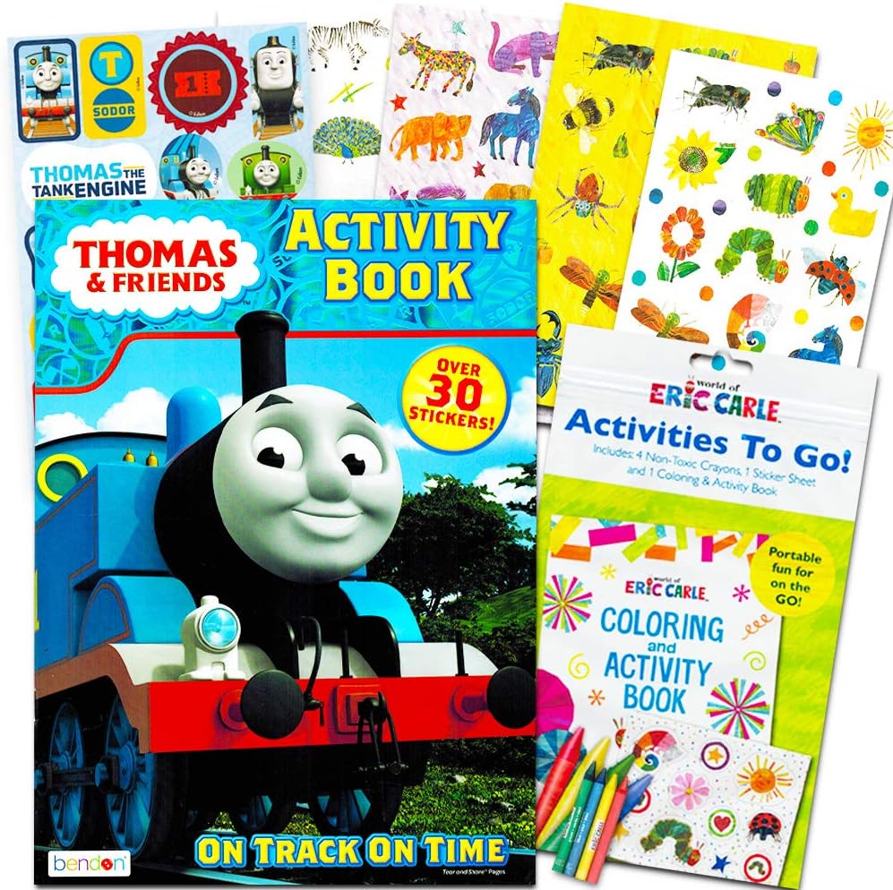 Thomas the Train Coloring and Activity Book Set with Over 160 Stickers