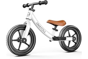 Umatoll Toddler Balance Bike 2 Year Old, Kids Bike Toy for 18 Months to 5 Years Old, Tool-Free Adjustment, Birthday Gifts for 2-3 Boys Girls, No Pedal