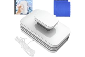 FACISACO Magnetic Windshield Cleaner Tool, Windshield Wow Magnetic Car Window Cleaner, Double-Sided Window Cleaner Glass Wiper, Magnetic Windshield Cleaner for High Rise, Car Glazed (Glass Thickness 3-10mm)