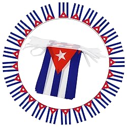 Cuba String Flag Pennant Banner - 38 Flags, 42 Feet