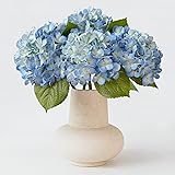 ZYTUYO 20in 4PCS Faux Dark Blue Hydrangea