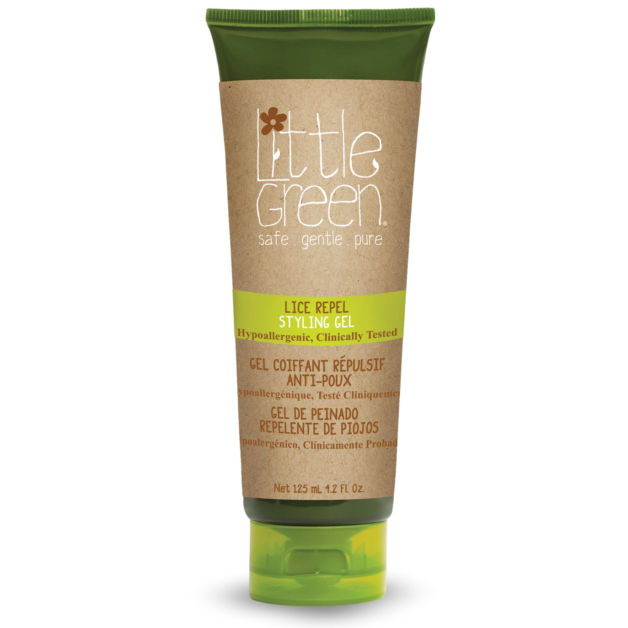 Little Green Hair Gel for Lice Prevention, Transparent - 125 ml