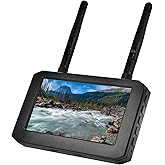 FPV Monitor - 5.8GHz 4.3" Display with DVR 40CH Receiver, IPS Screen, Built-in Battery for RC Hobby FPV Drone, Car, Goggles