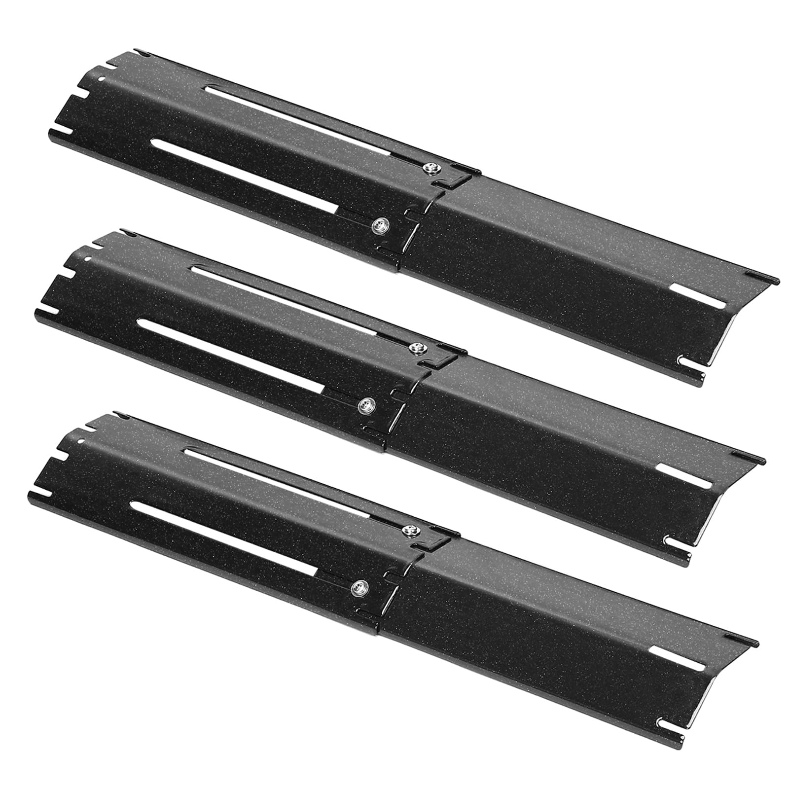 Denmay 29.8 to 53.3cm Universal Adjustable Heat Plate Spare Parts, Flame Tamer for Brinkmann, Charbroil, Nexgrill, Outback, Backyard, CosmoGrill, Ultar, Blooma, Flavorizer Bar, Heat Tent 3 Pack