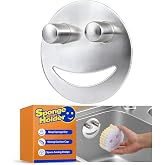 Discount Parts Direct Stainless Steel Sponge Holder For Scrub Daddy Mommy Sponge, Bathroom Kitchen Sink Caddy Organizer Storage with Suction Cup, Dishwasher Safe, Keep Sponge Dry, Silver, 1-Pack