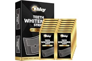 Teeth Whitening Strip for Sensitive Teeth 14 Treatments, Non-Slip Strips, Effective Kit, Fast Result Remove Smoking, Coffee S