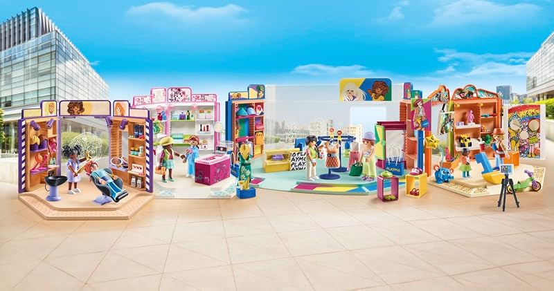 71534 Boutique de vêtements - MyLife - Comprend Trois Personnages, Une Caisse, Une vitrine et des Accessoires - Dès 5 Ans