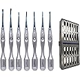 Dental Luxating Elevator Periotome Elevator Proximator Spade Elevator PDL Root Elevator, Dental Elevator, Surgical Elevator Set of 7 with Free Cassette