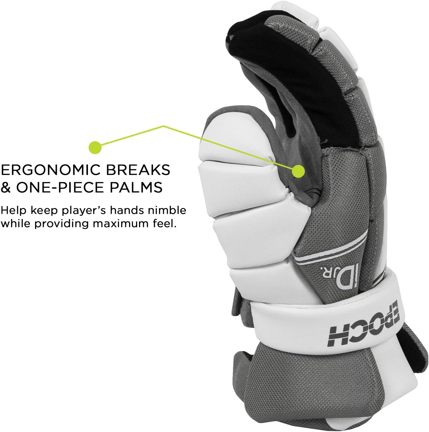 Epoch iD Jr. Youth Lacrosse Player Gloves with Dual Density Foam : Sports & Outdoors