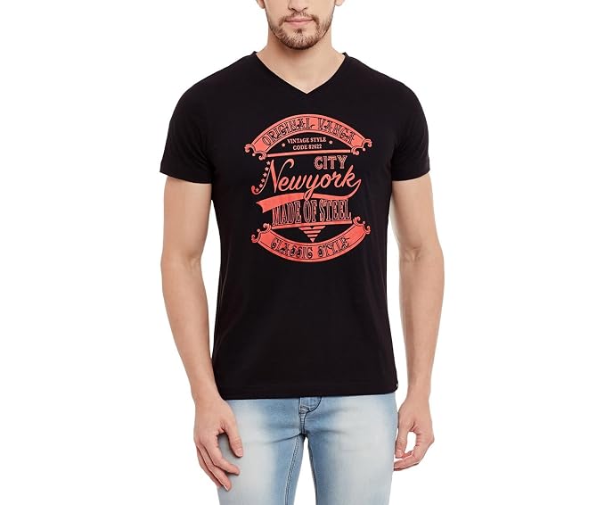 Men's V Neck Graphic T Shirts Outlet 