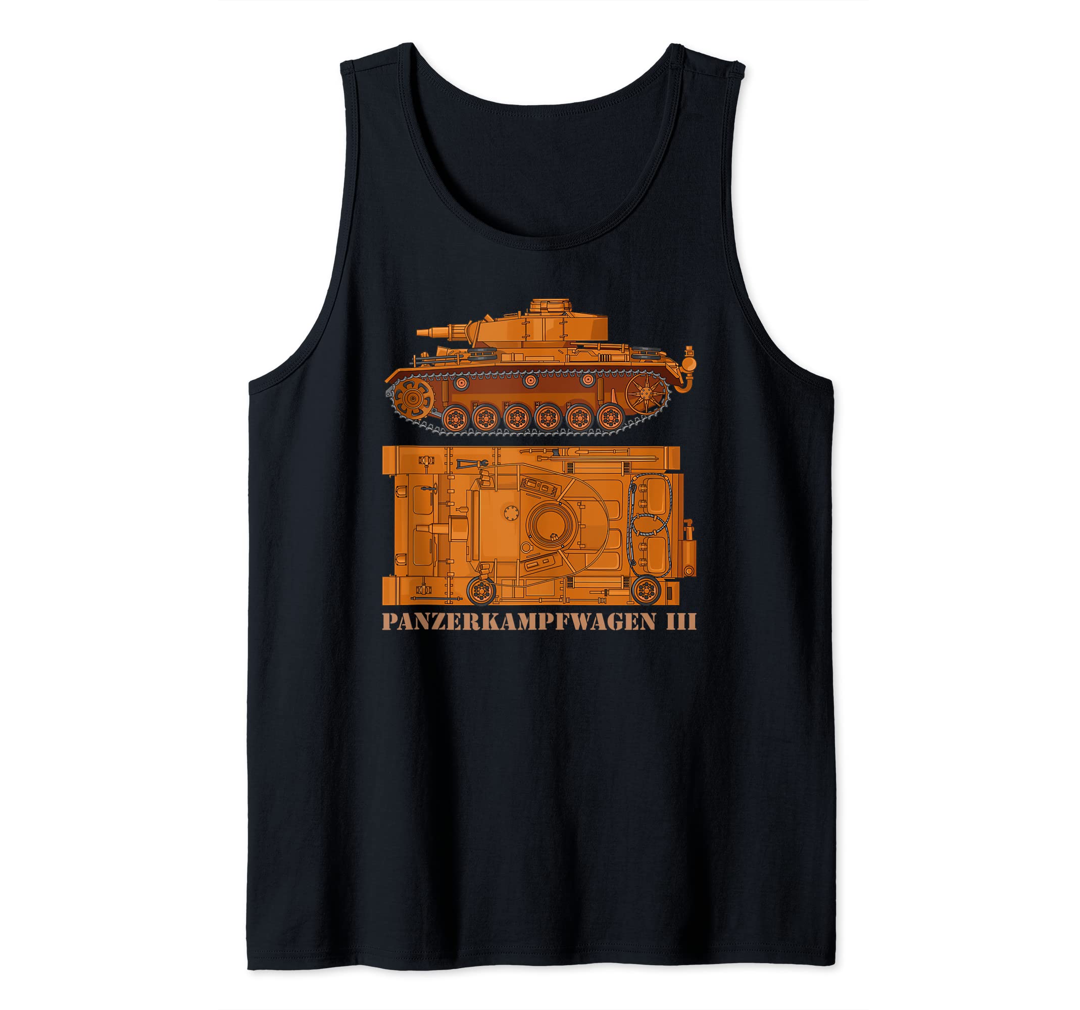 Panzer III German WW2 Tank Panzerkampfwagen 3 Tanks Diagrams Tank Top