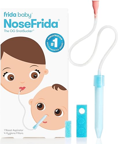 Frida Baby NoseFrida SnotSucker aspirador nasal para bebé con 4 filtros — Salud e higiene