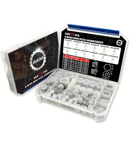 Amazon.com: AKM 80 Pcs JIC 37° Flare Cap and Plug Kit Industrial