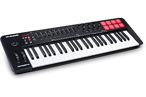 M-Audio Oxygen 49 (MKV) – 49 Key USB MIDI Keyboard Controller With Beat Pads, Smart Chord & Scale Modes, Arpeggiator and Soft