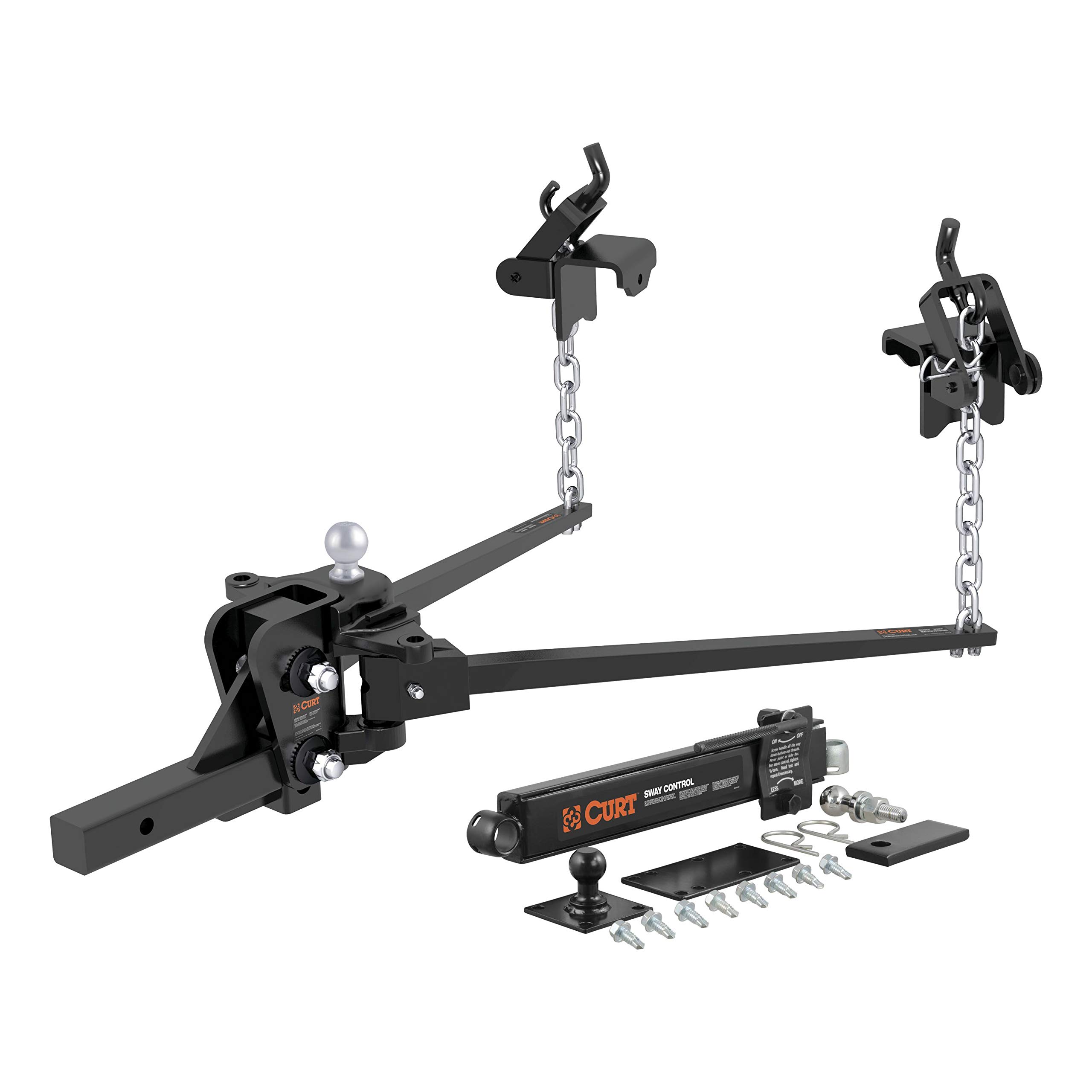 Photo 1 of **MISSING PARTS** CURT 17422 Short Trunnion Bar Weight Distribution Hitch with Sway Control, Up to 15K, 2-In Shank, 2-5/16-Inch Ball
